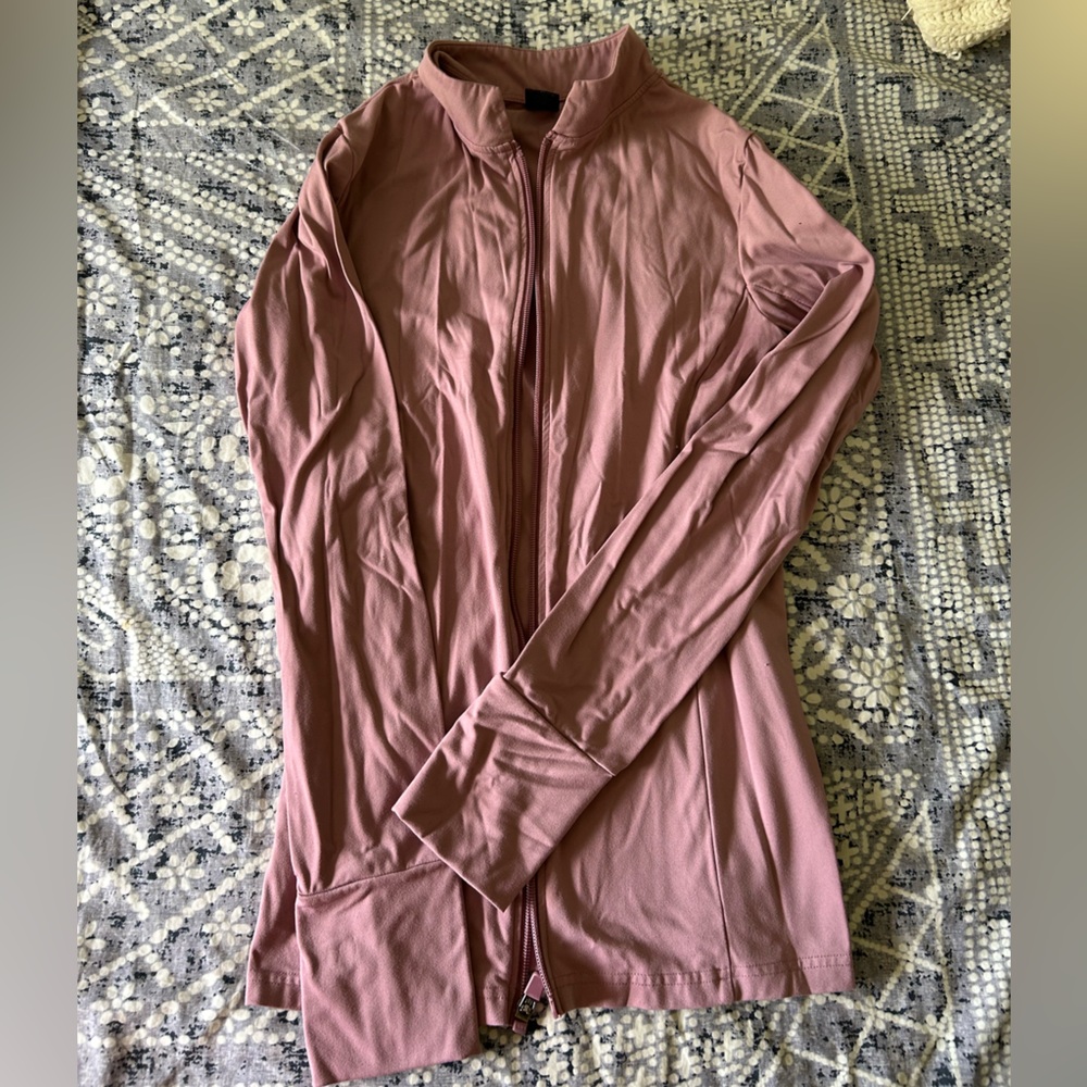 Mauve Zip-Up Jacket